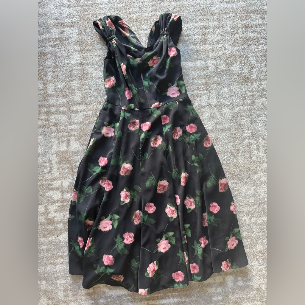 Gal Meets Glam Sadie Cowl Back Dress 0